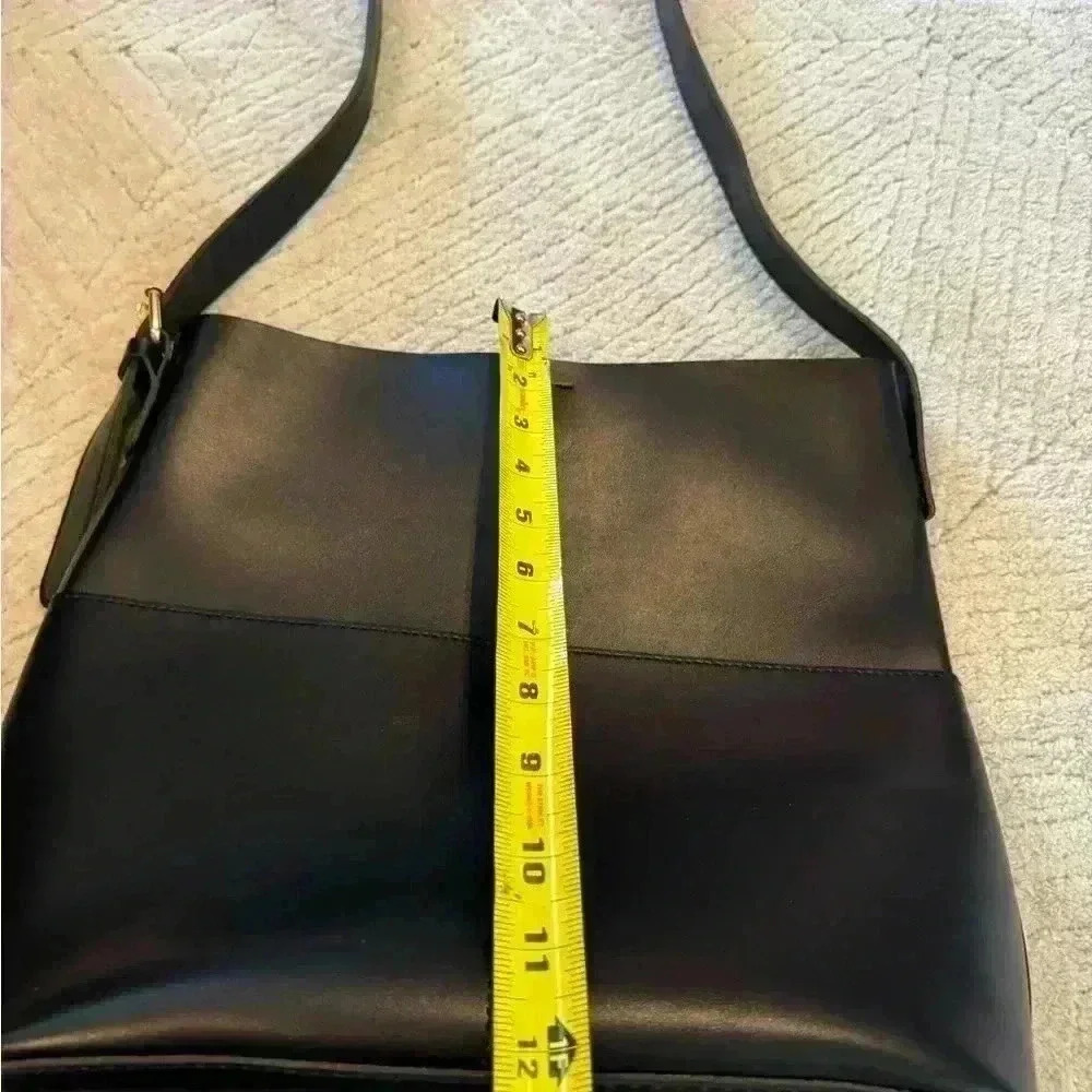 Unbranded black faux leather shoulder purse NWOT - Picture 5 of 8